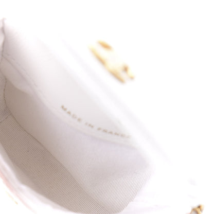 Chanel Patent Quilted Chain Waist Bag White 5 of 12