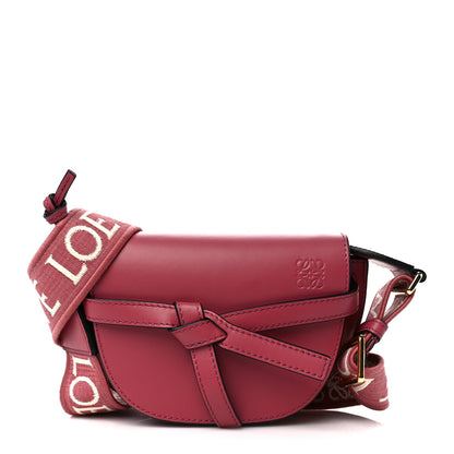 Loewe Calfskin Jacquard Mini Gate Dual Bag Plumrose 1 of 11