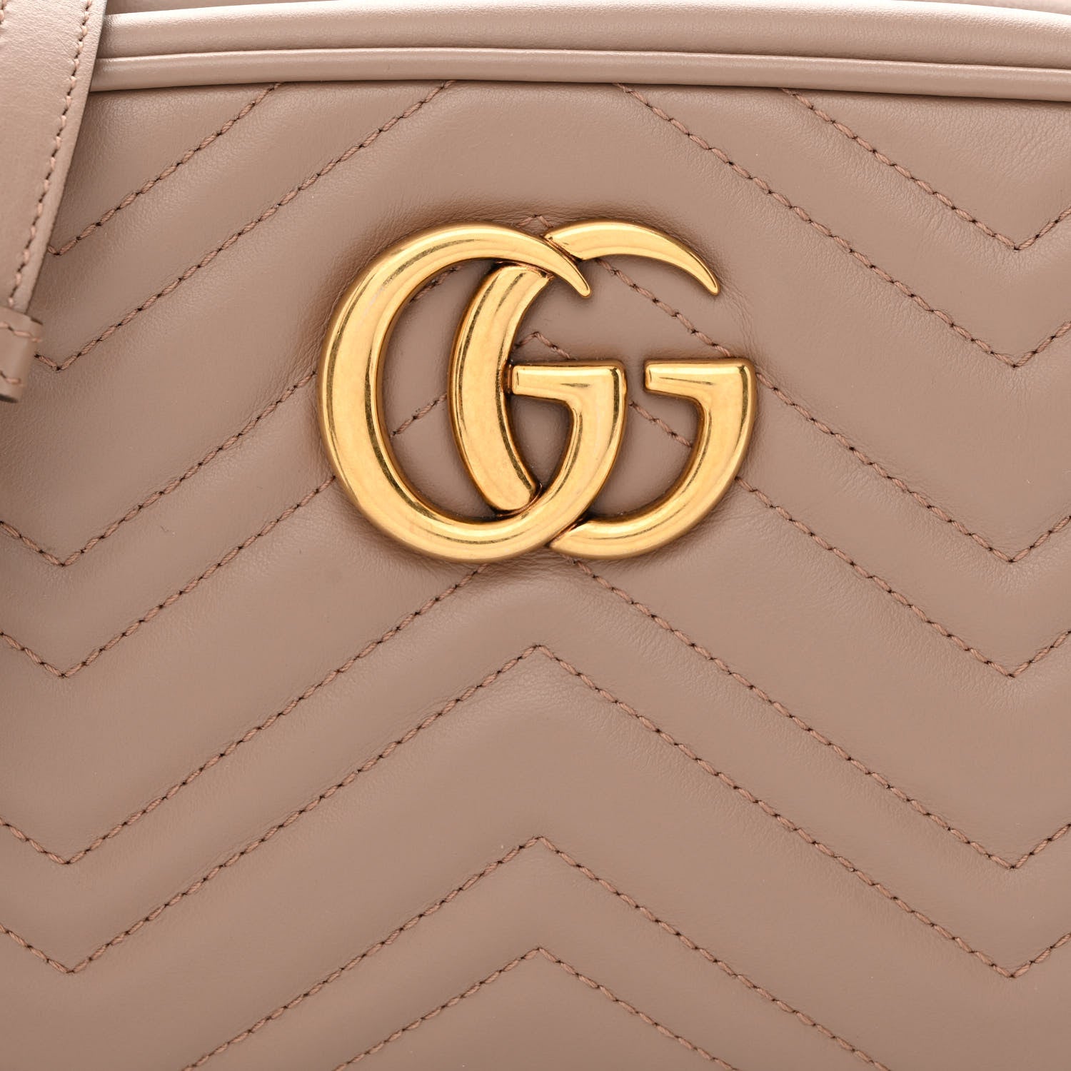 Gucci Calfskin Matelasse Small GG Marmont Chain Shoulder Bag Porcelain Rose 8 of 12