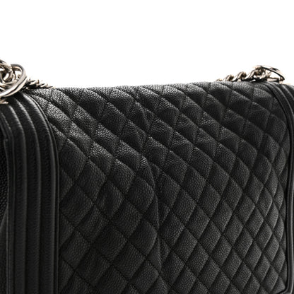Chanel Caviar Quilted Large Boy Flap Black 14 of 15