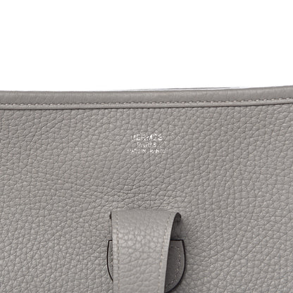 Hermes Taurillon Clemence Evelyne III GM Gris Mouette 6 of 13