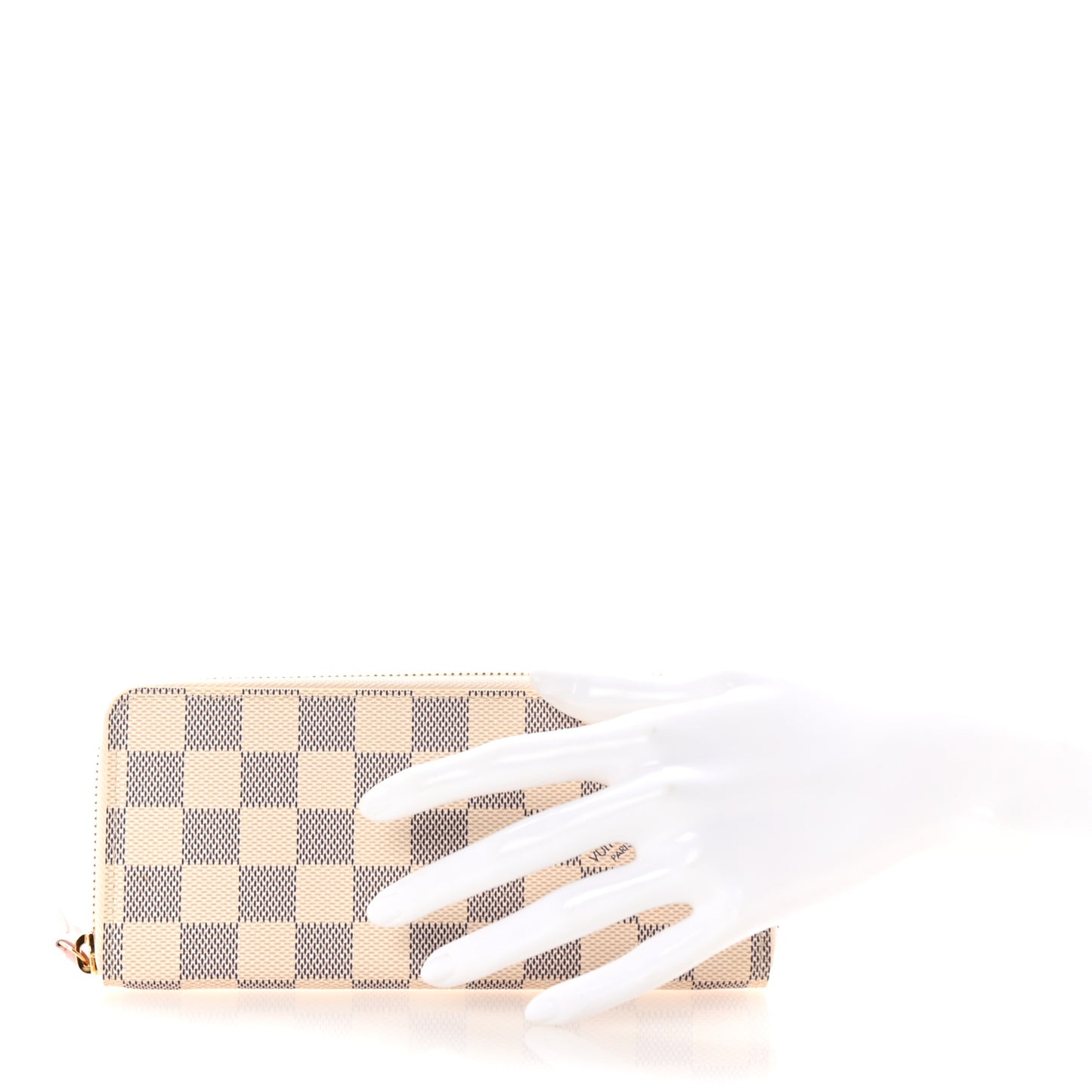 Damier Azur Clemence Wallet Rose Ballerine