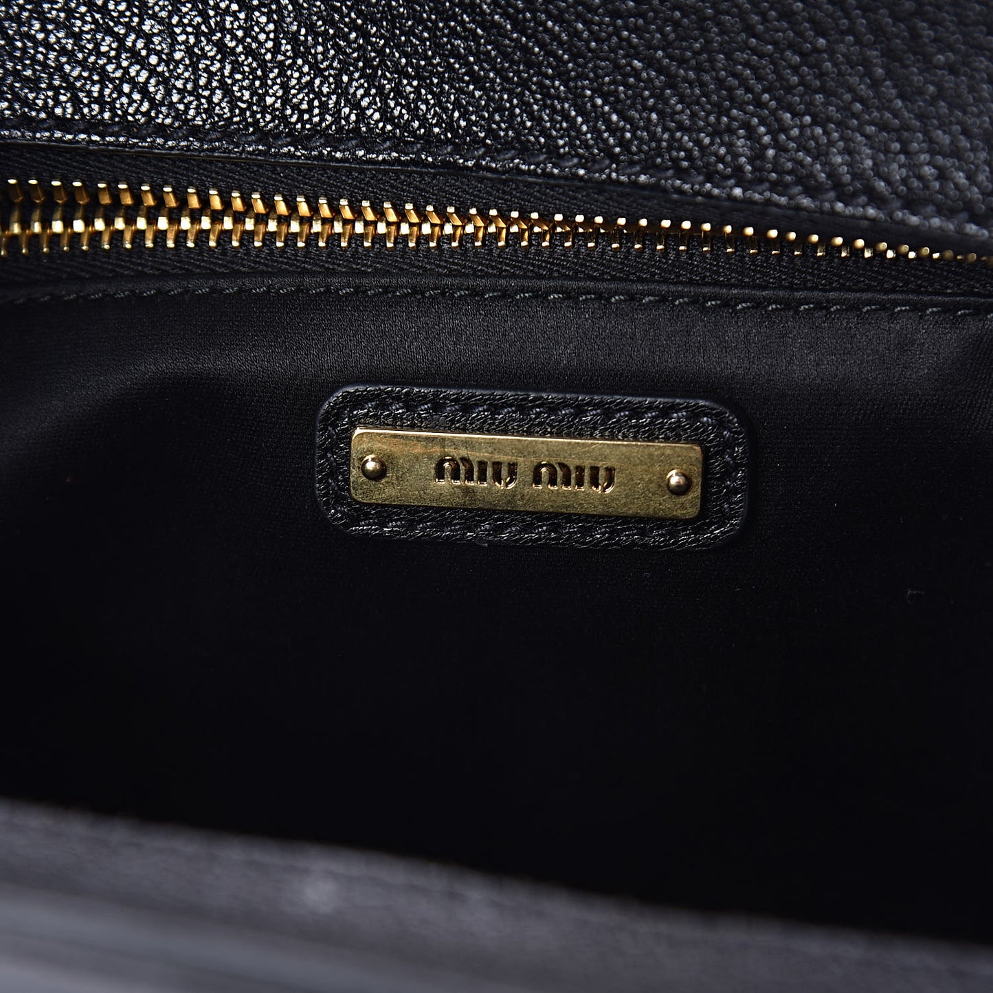 Goatskin Madras Tote Black