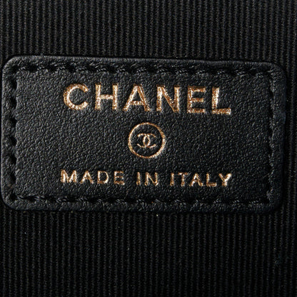 Chanel Caviar Quilted Small Boy Clutch With Chain Black 6 of 10