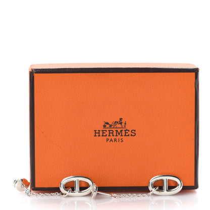 Hermes Sterling Silver Farandole Drop Earrings 5 of 5