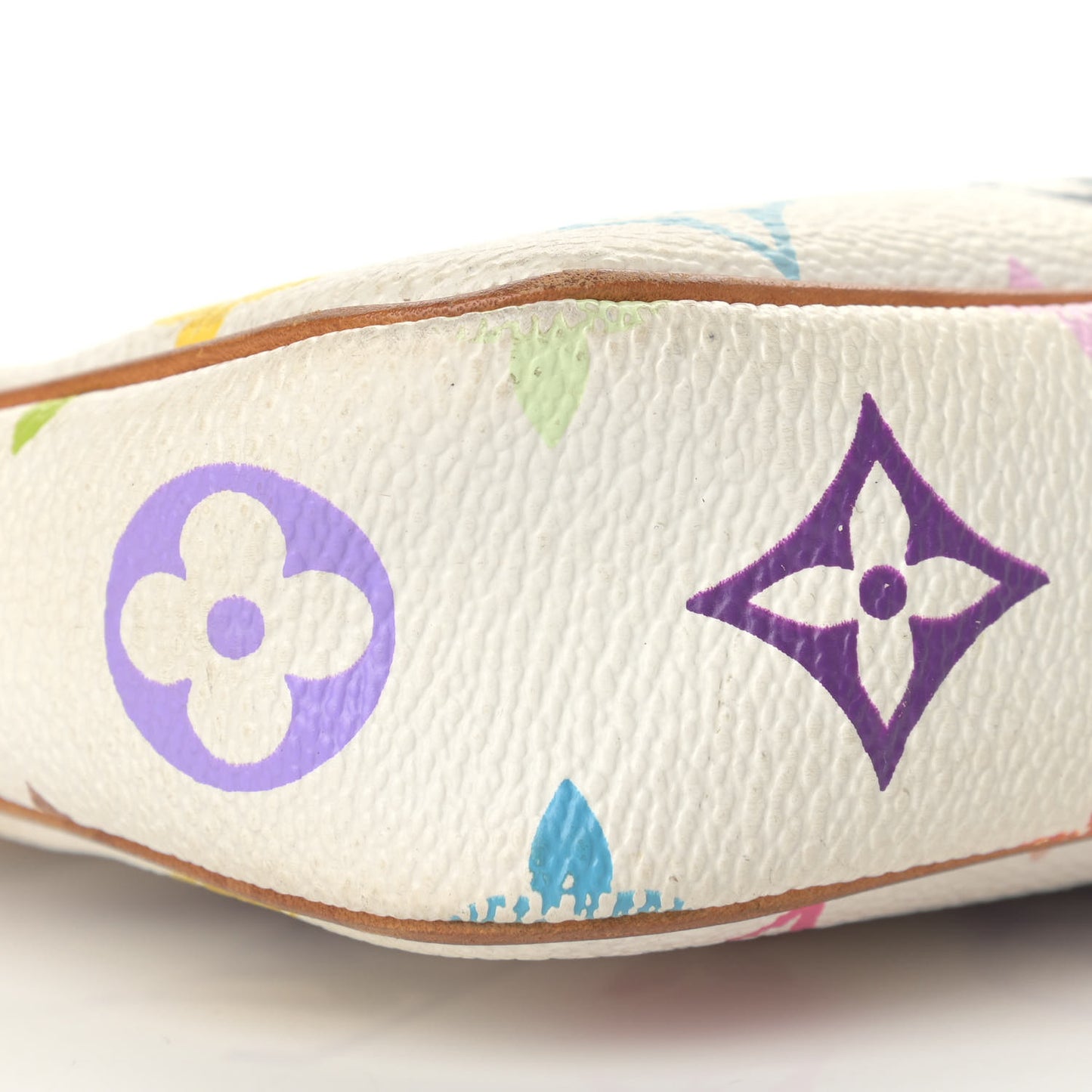 Monogram Multicolor Pochette Accessories White