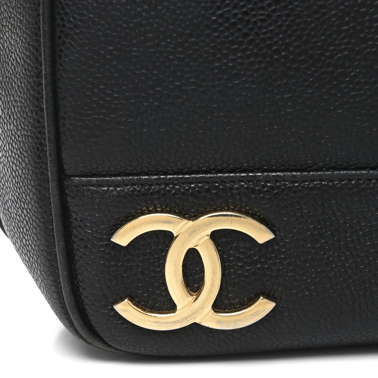 Chanel Caviar Triple CC Shoulder Bag Black 8 of 11