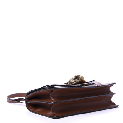 Gucci Calfskin Animalier Shoulder Bag Brown 4 of 11