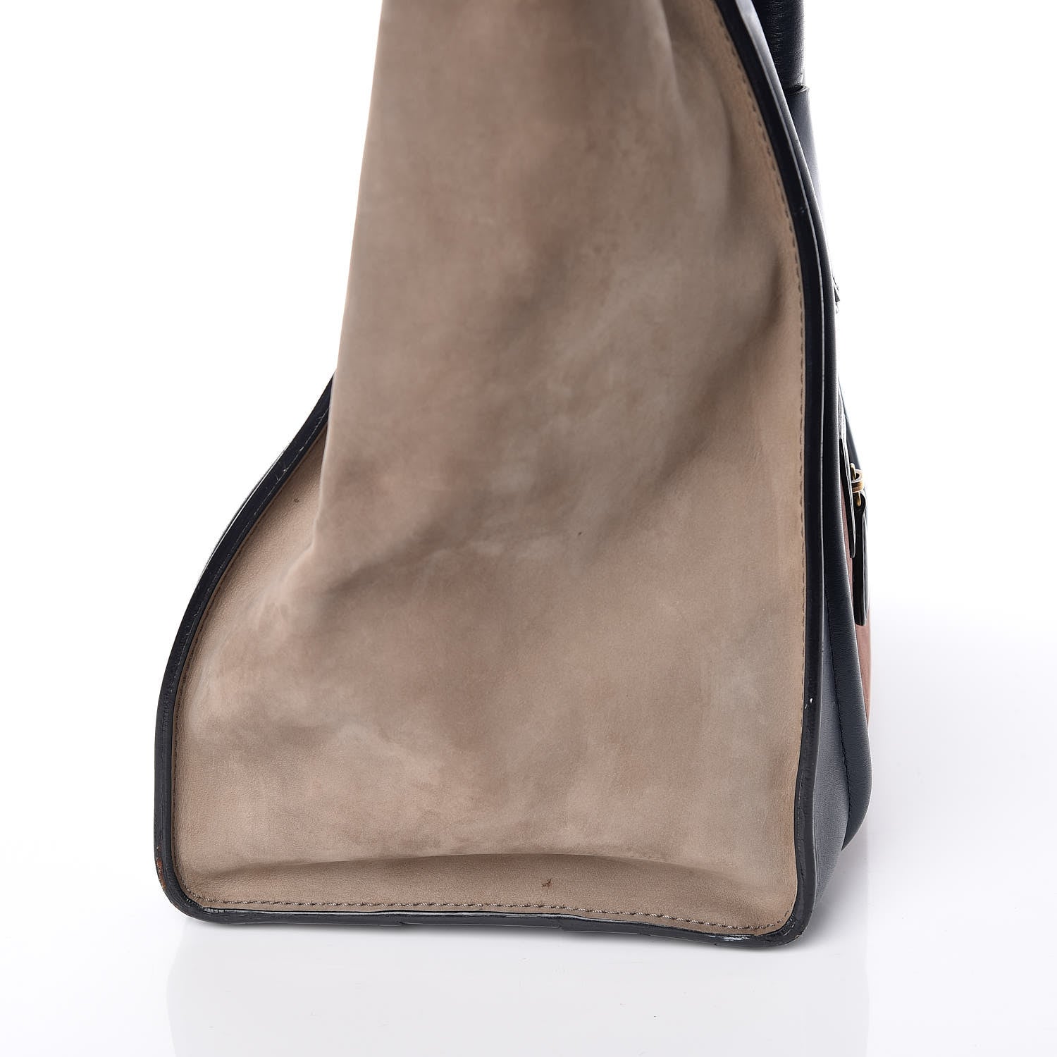 Celine Nubuck Smooth Calfskin Mini Tri-Color Luggage Marron 28 of 30