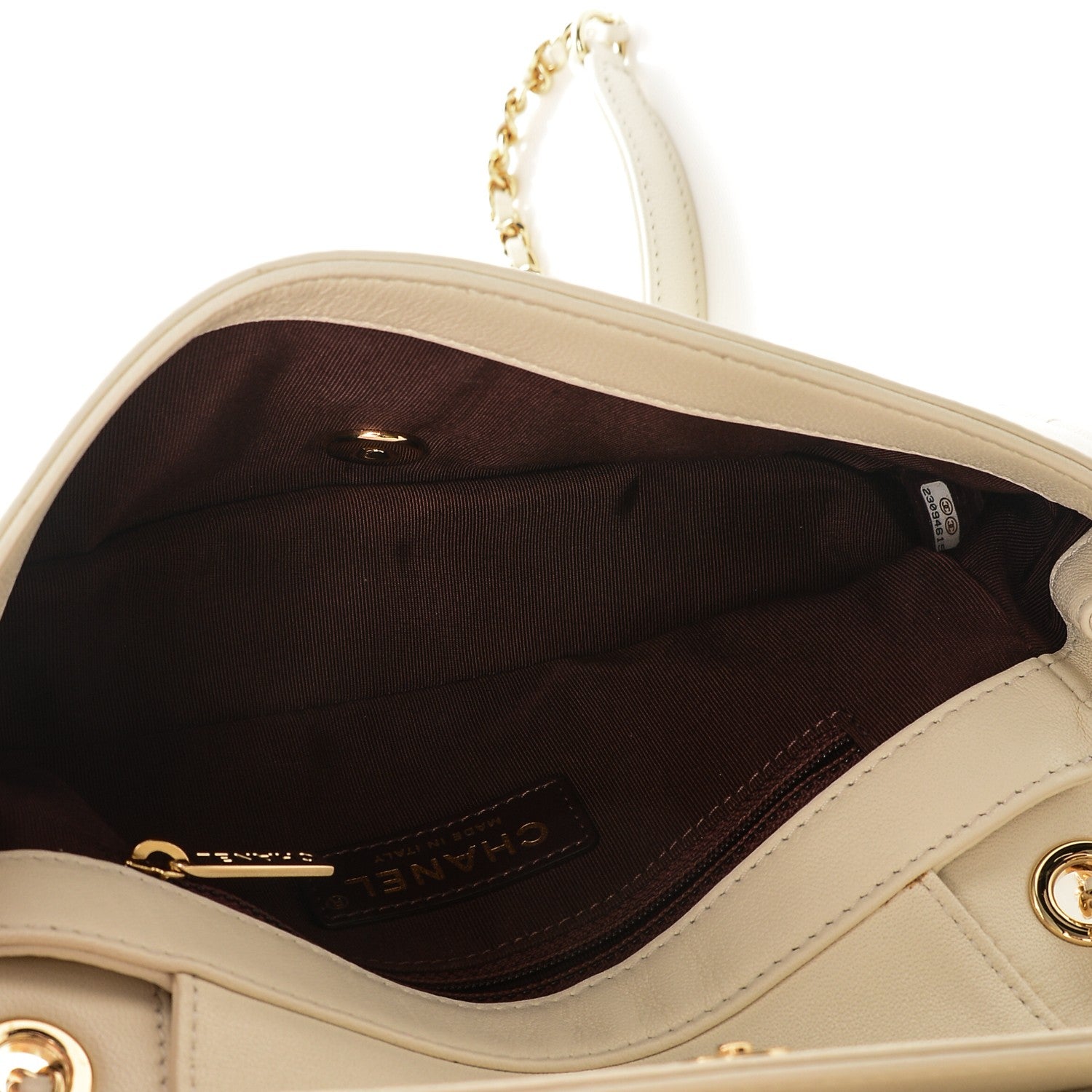 Chanel Sheepskin Quilted Small Vintage Mademoiselle Flap Light Beige 5 of 7