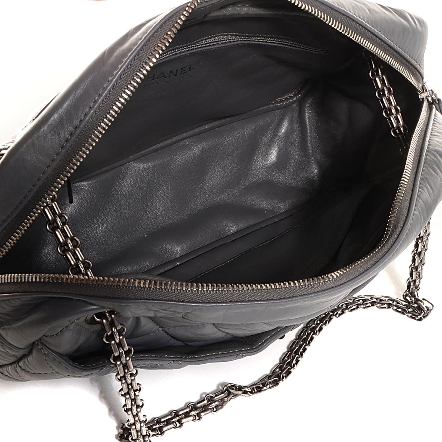 Chanel Aged Calfskin Medium Reissue Camera Case Grey 5 of 8