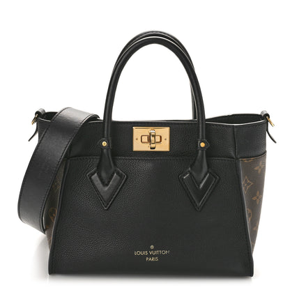 Louis Vuitton Calfskin Monogram On My Side PM Black 1 of 8