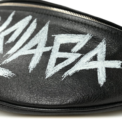 Balenciaga Agneau Arena Graffiti All Over XS Souvenir Belt Bag Black White 9 of 9
