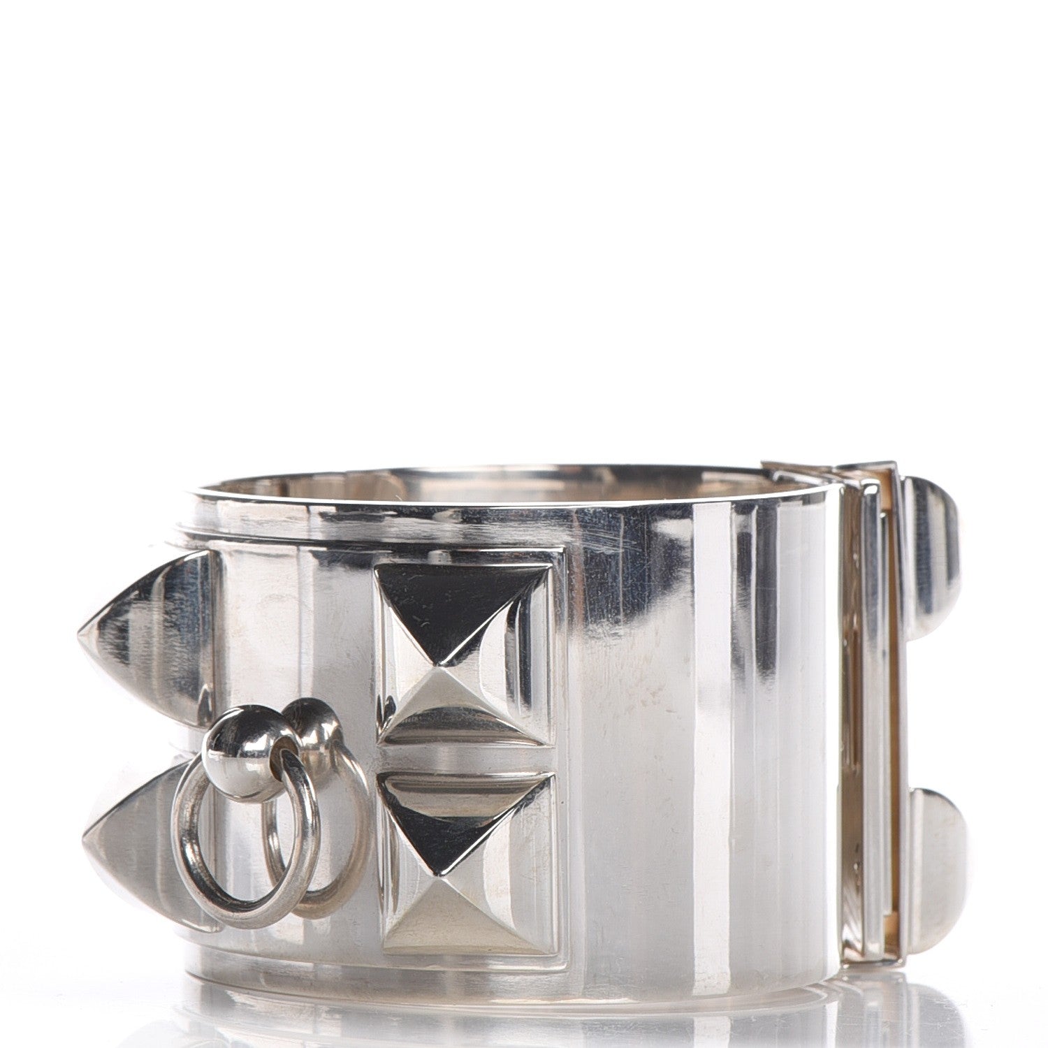 Hermes Sterling Silver Collier De Chien Bracelet SH 1 of 5