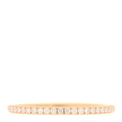 Cartier 18K Yellow Gold Diamond 2mm Etincelle de Cartier Wedding Band Ring 52 6 1 of 5