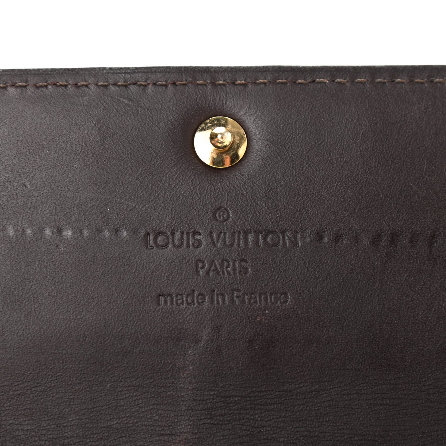 Louis Vuitton Vernis Rayures Sarah Wallet Amarante 6 of 11