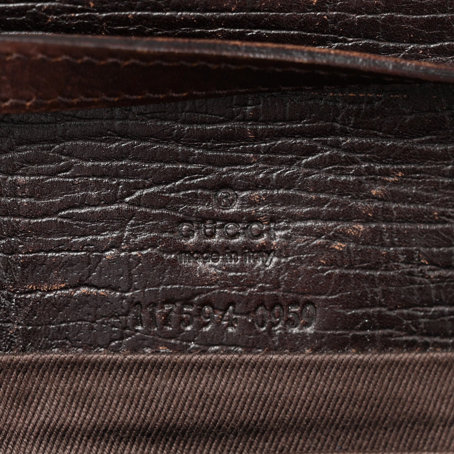 Gucci Monogram Bamboo Bar Clutch  Dark Brown 6 of 14