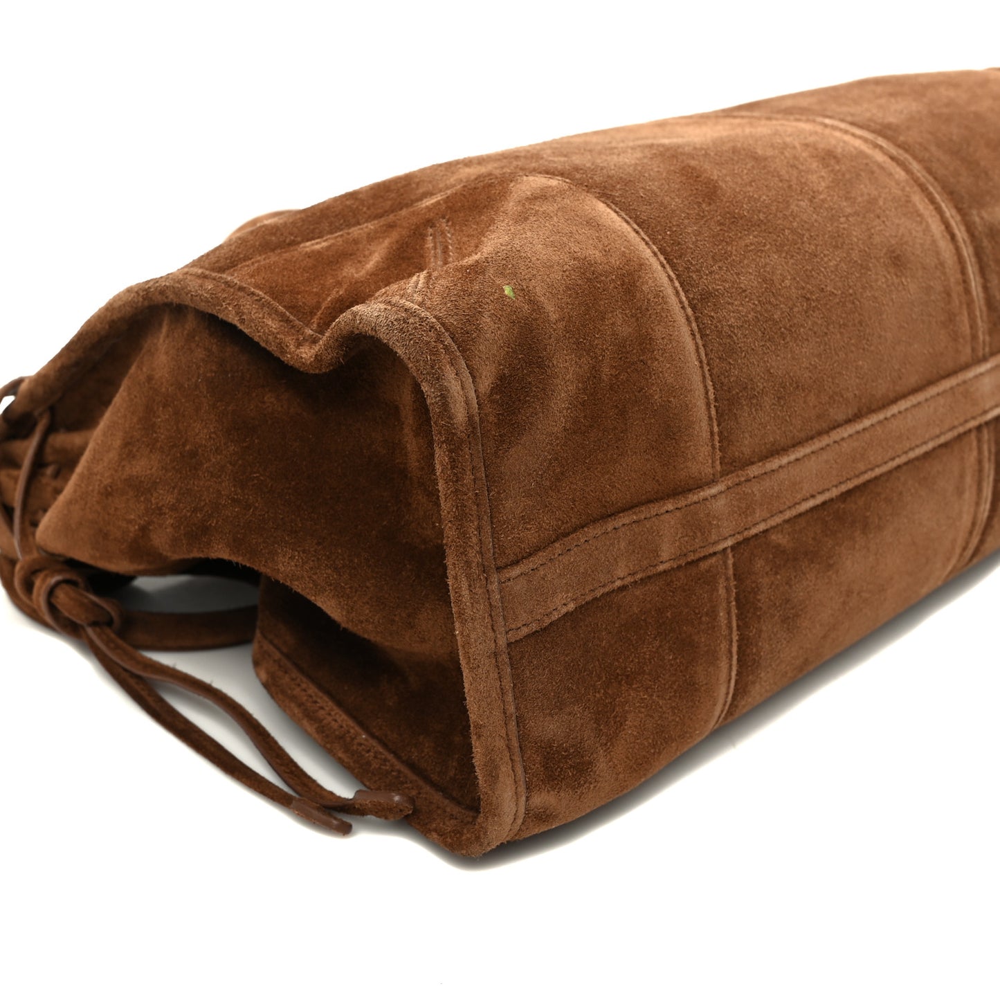 Suede Large Bonnie Shoulder Bag Cocoa Brown