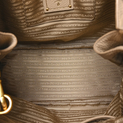 Prada Vitello Daino Side Zip Tote Sabbia 5 of 10