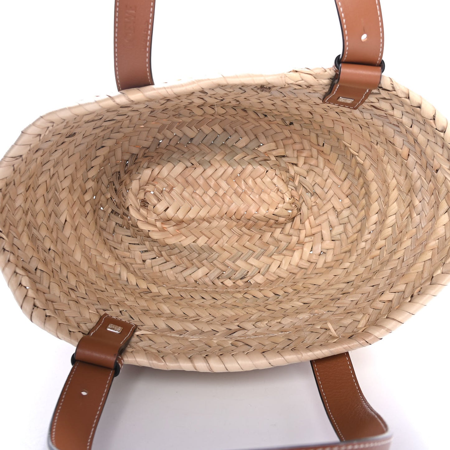 Raffia Small Basket Tote Bag Natural Tan