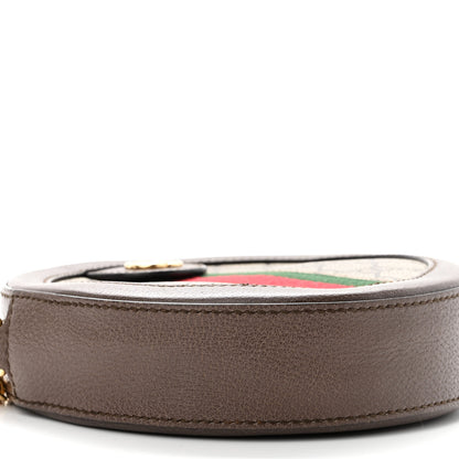 Gucci GG Supreme Monogram Web Mini Ophidia Round Shoulder Bag Brown 9 of 10