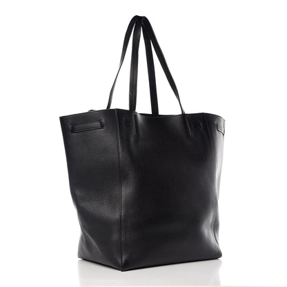 Celine Soft Grained Calfskin Medium Belt Cabas Phantom Black 3 of 15