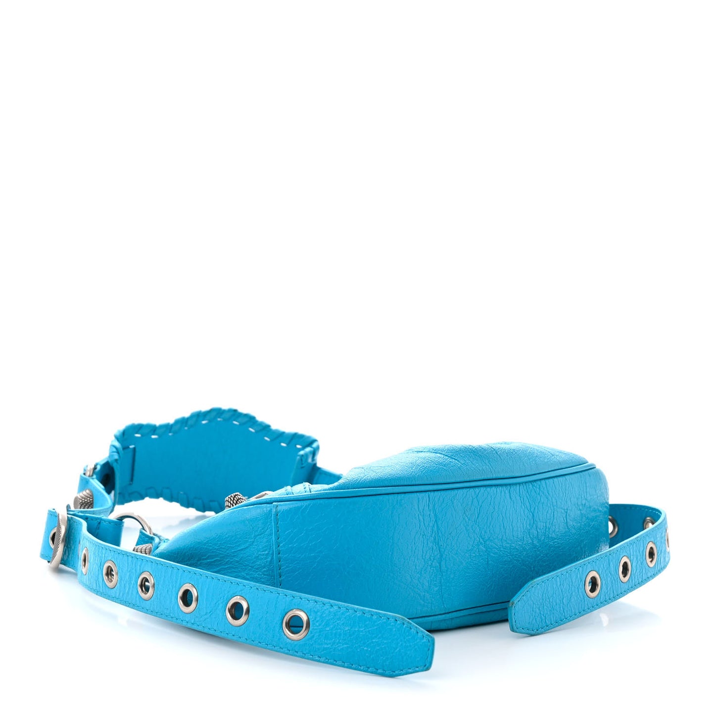 Agneau Arena Le Cagole Shoulder Bag XS Cyan
