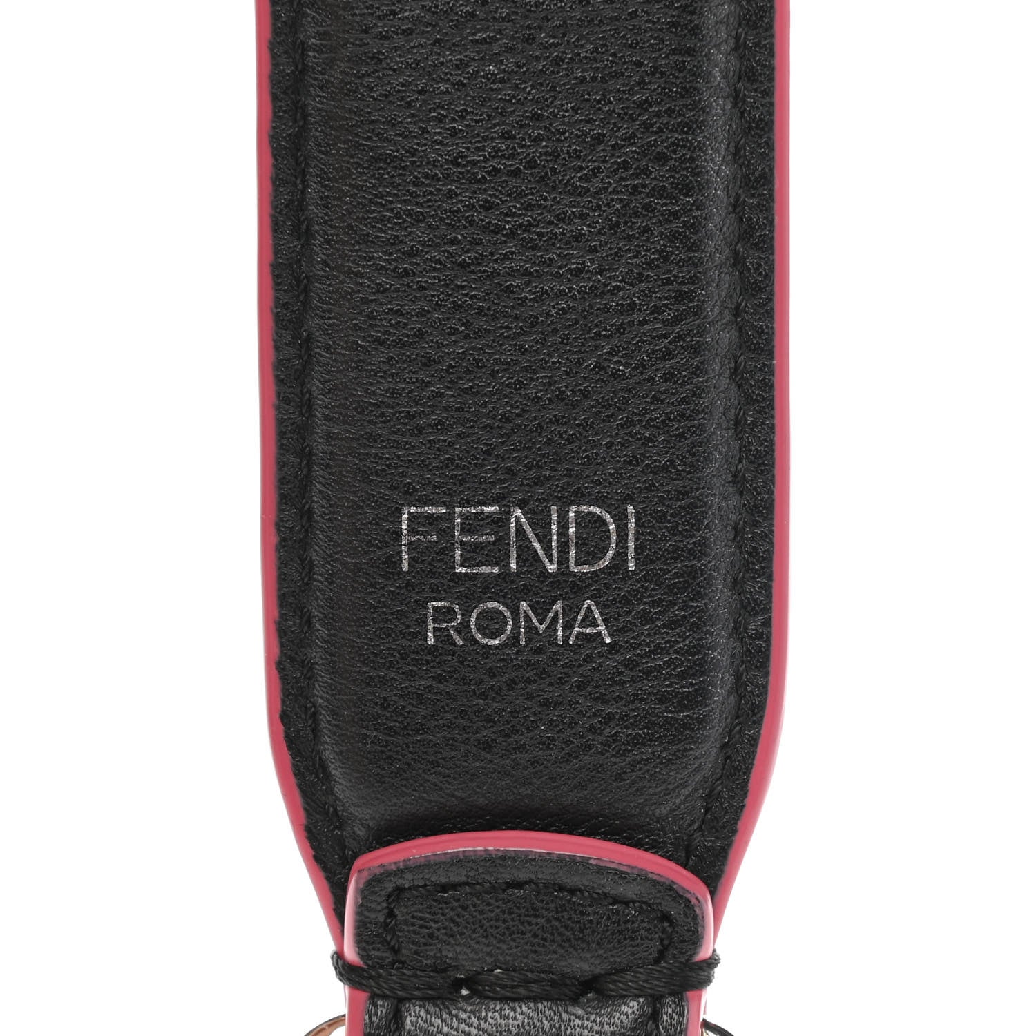 Fendi Vitello Dolce Plexiglass Studded Mini Strap You Black Multicolor 3 of 5