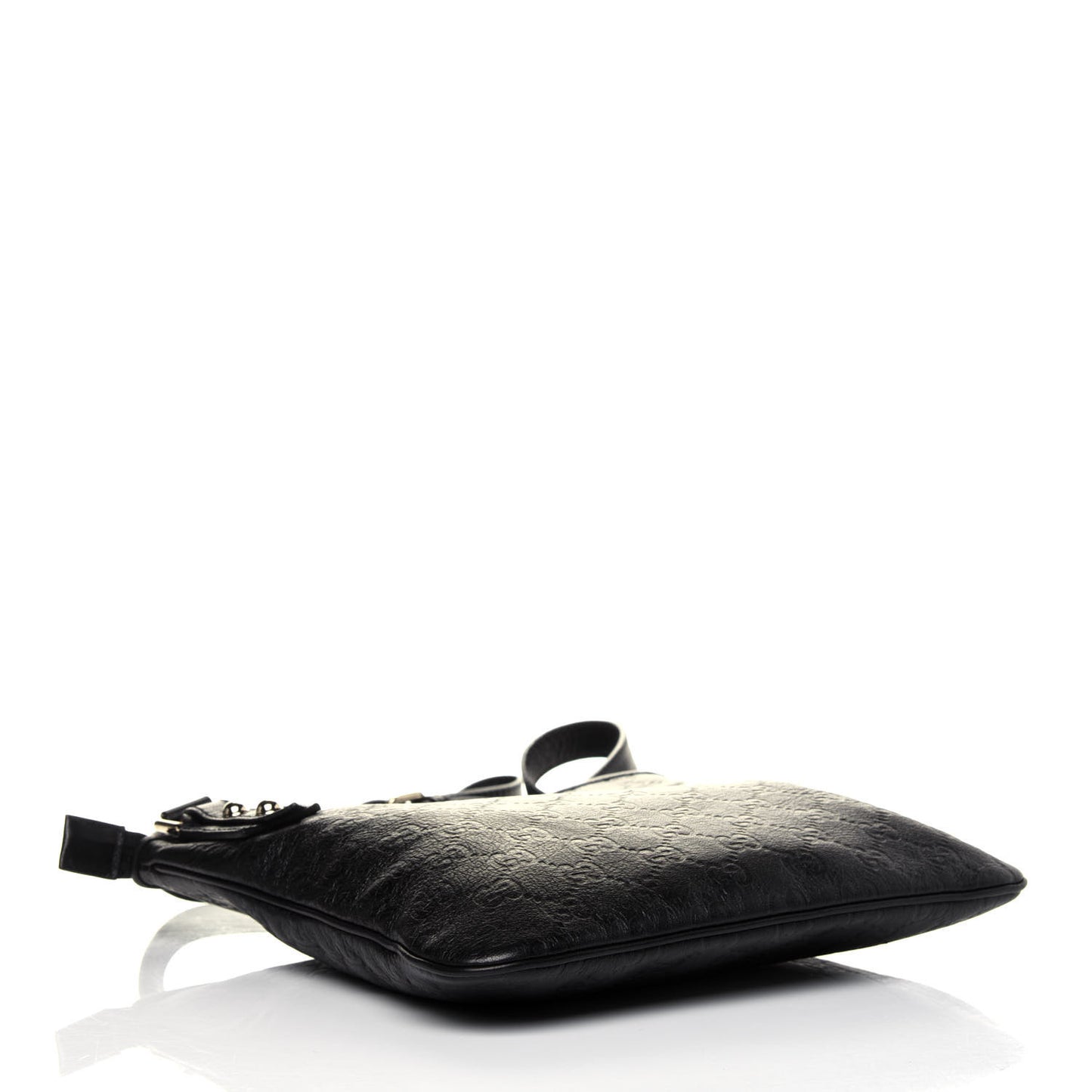 Guccissima Flat Messenger Bag Dark Brown