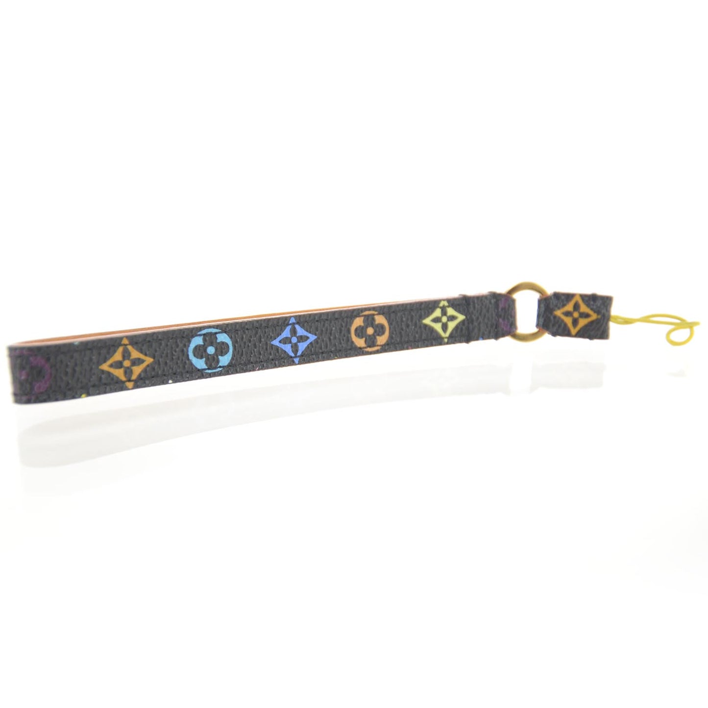 Monogram Multicolor Phone Strap Black