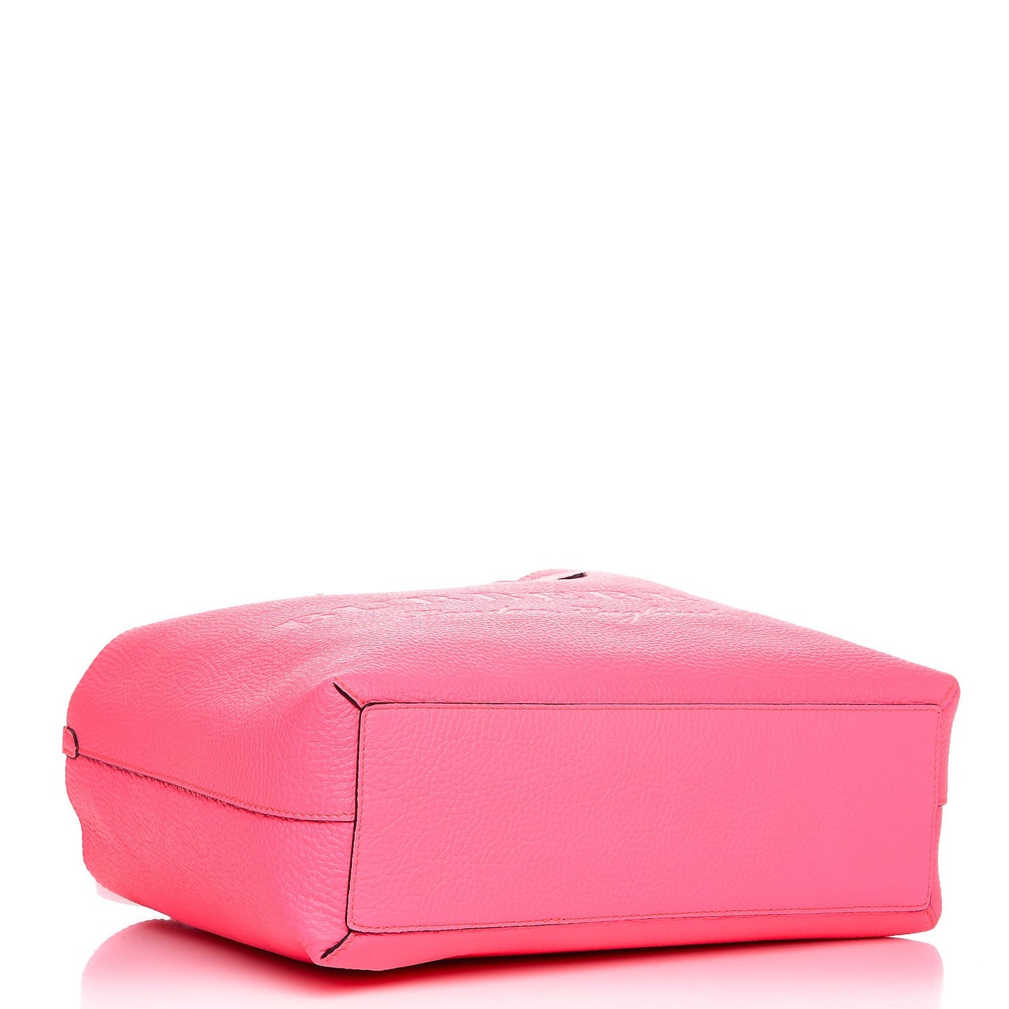Grainy Calfskin Remington Tote Neon Pink
