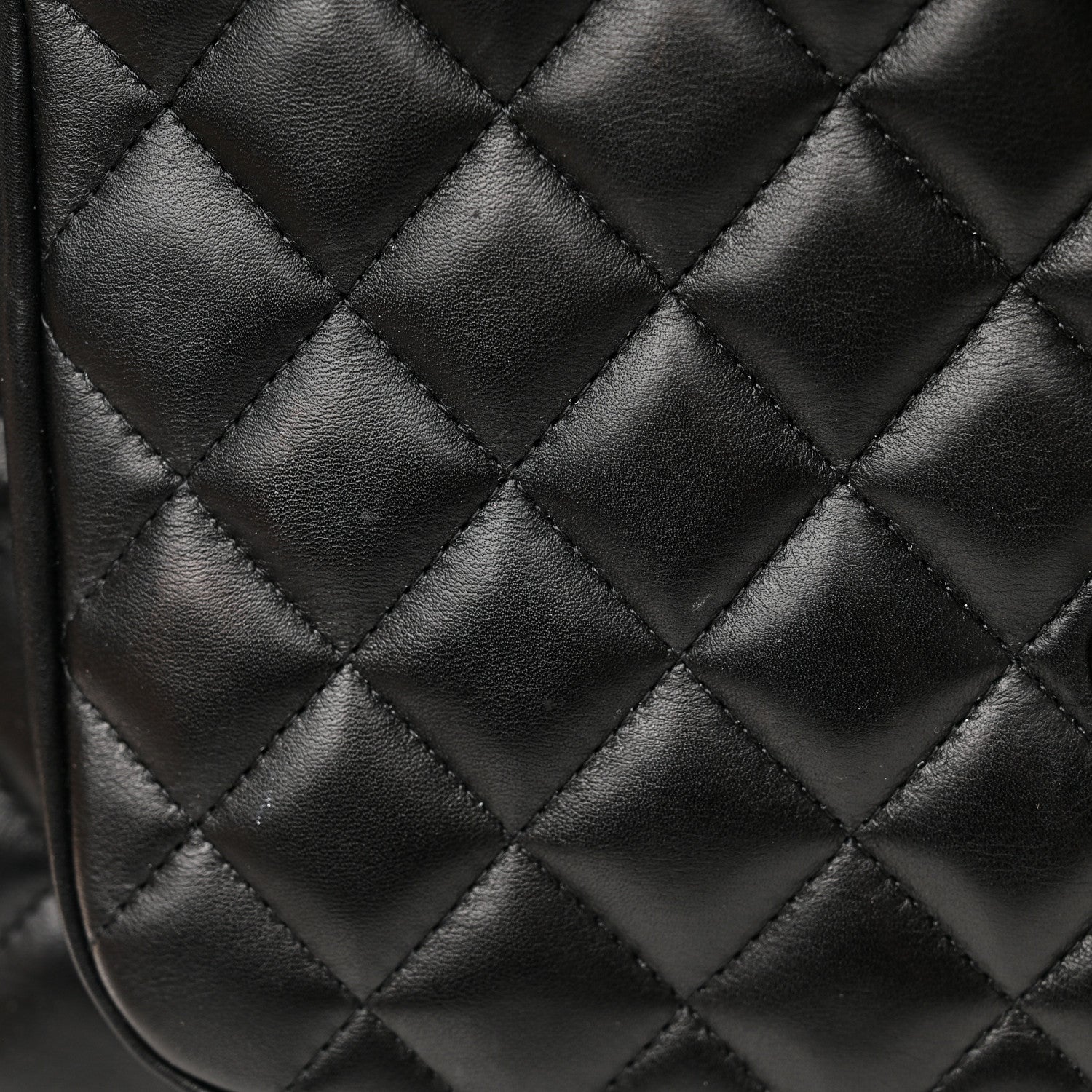 Chanel Lambskin Quilted Front Flap Tote Black 12 of 12