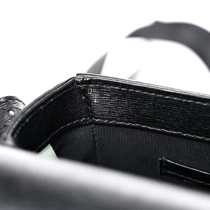 Off-White Saffiano For Display Only Binder Clip Shoulder Bag Black 19 of 21