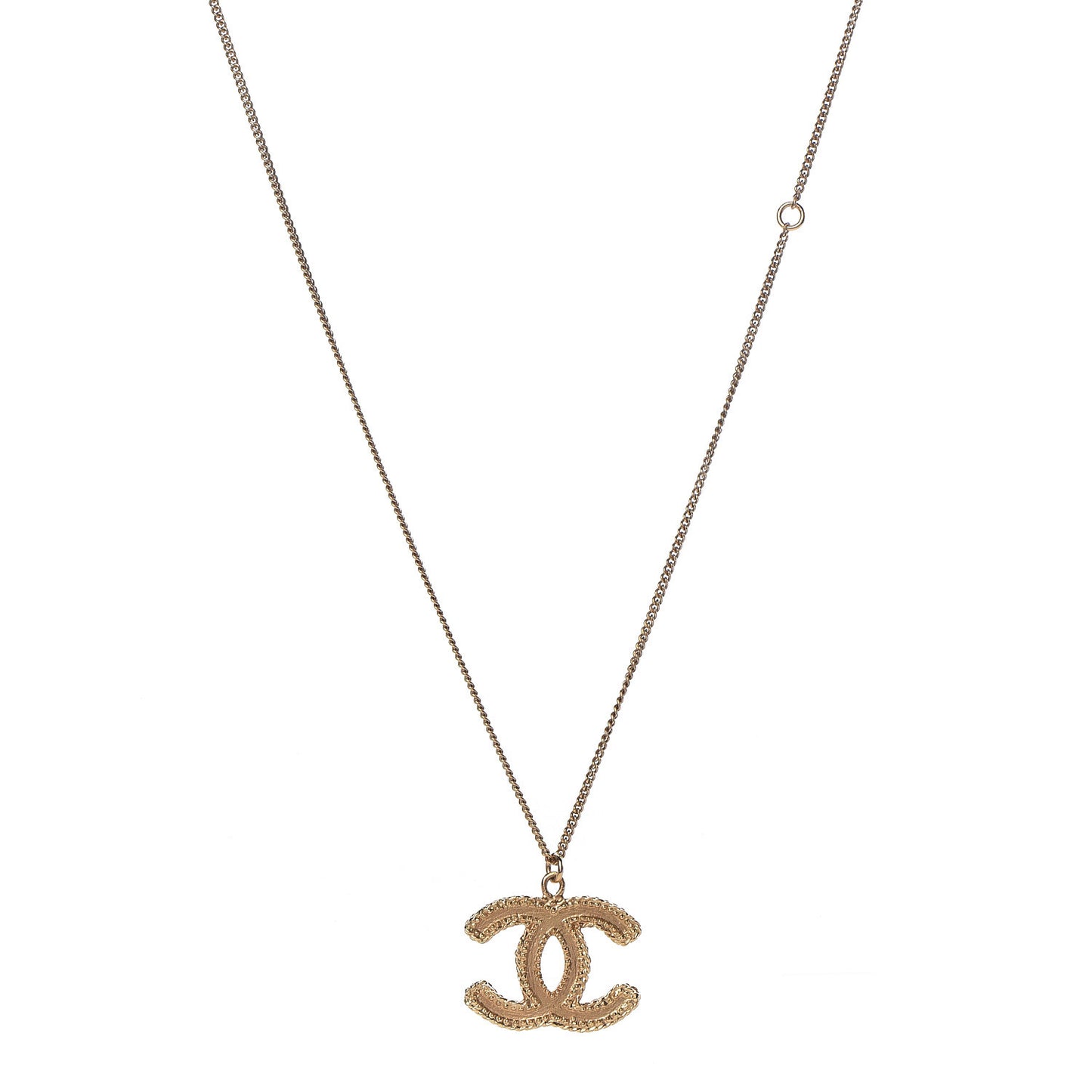 CC Pendant Necklace Gold
