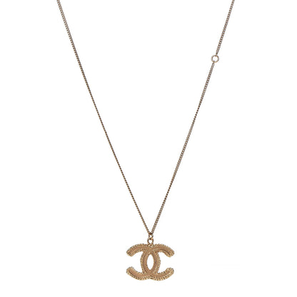 Chanel CC Pendant Necklace Gold 1 of 5