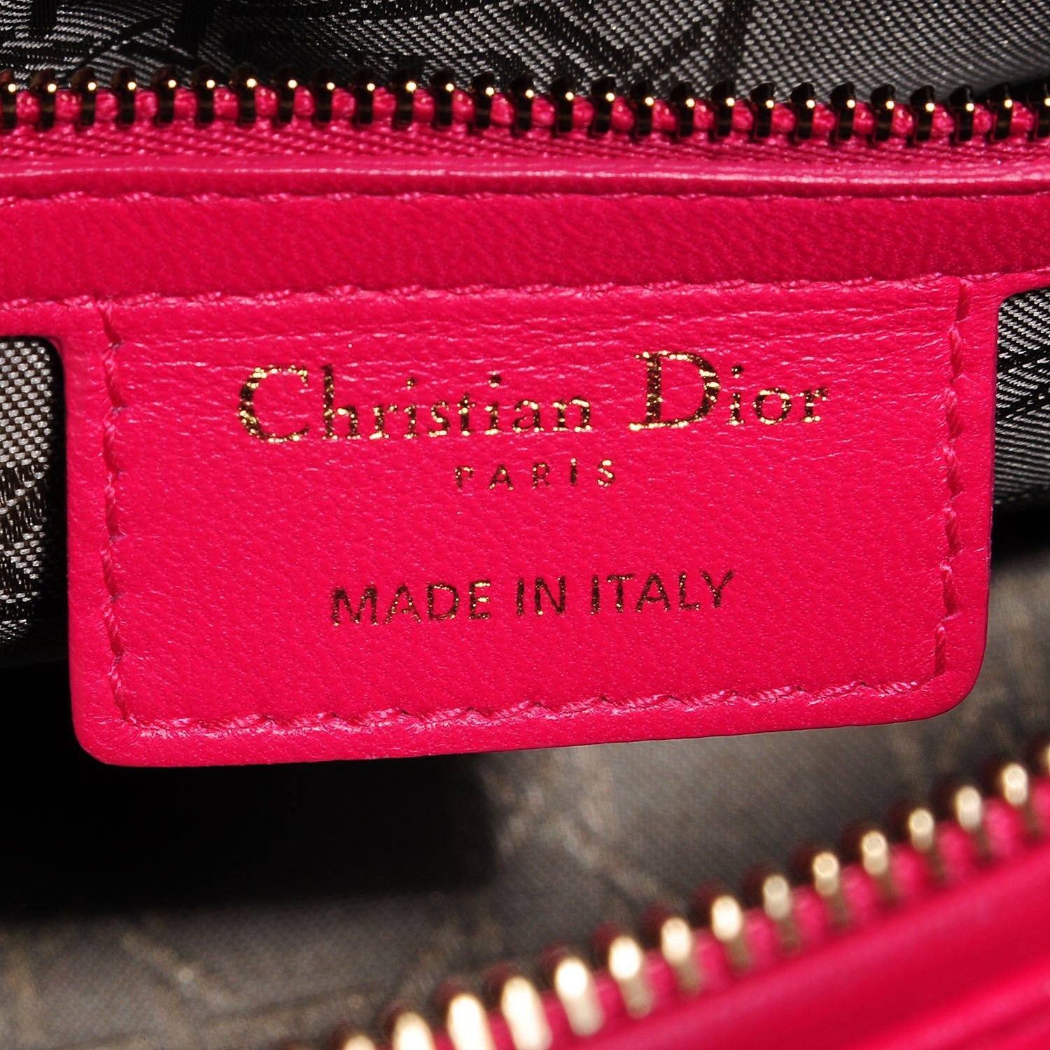 Christian Dior Lambskin Cannage Medium Lady Dior Fuchsia 6 of 7