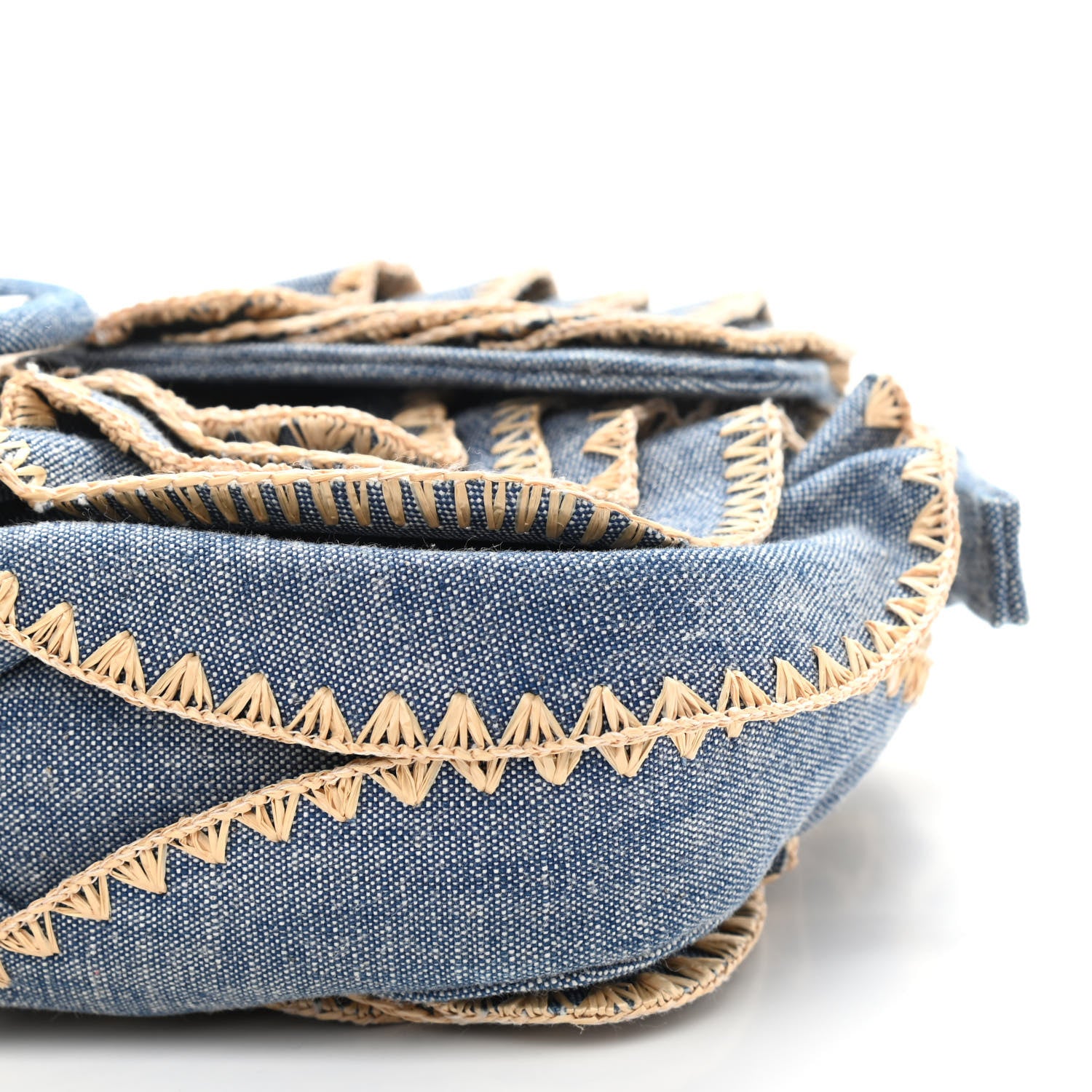 Fendi Denim F is Fendi Multi Waves Baguette Blue 8 of 8
