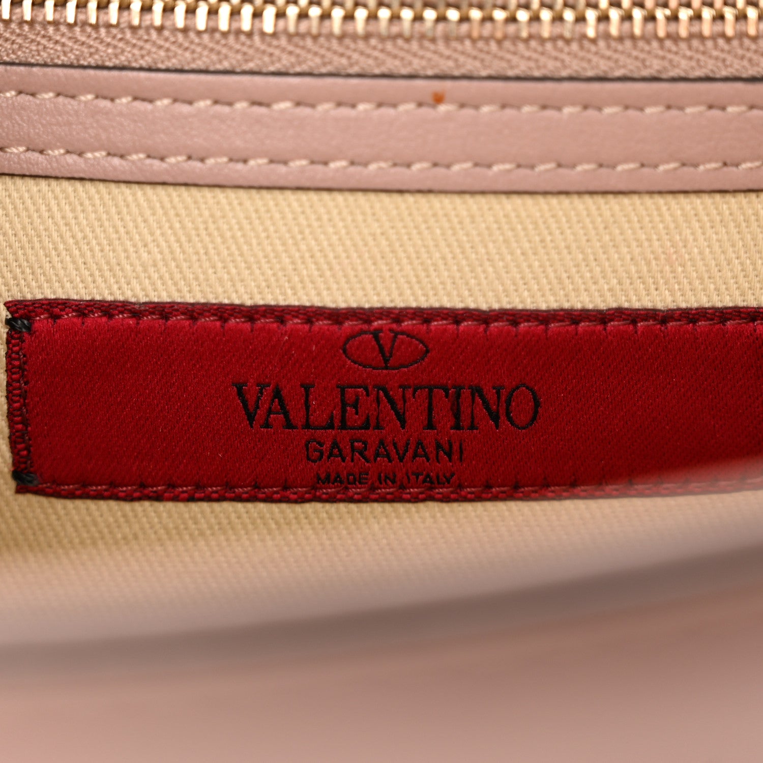 Valentino Garavani Vitello Small Glam Lock Rockstud Flap Poudre 6 of 13