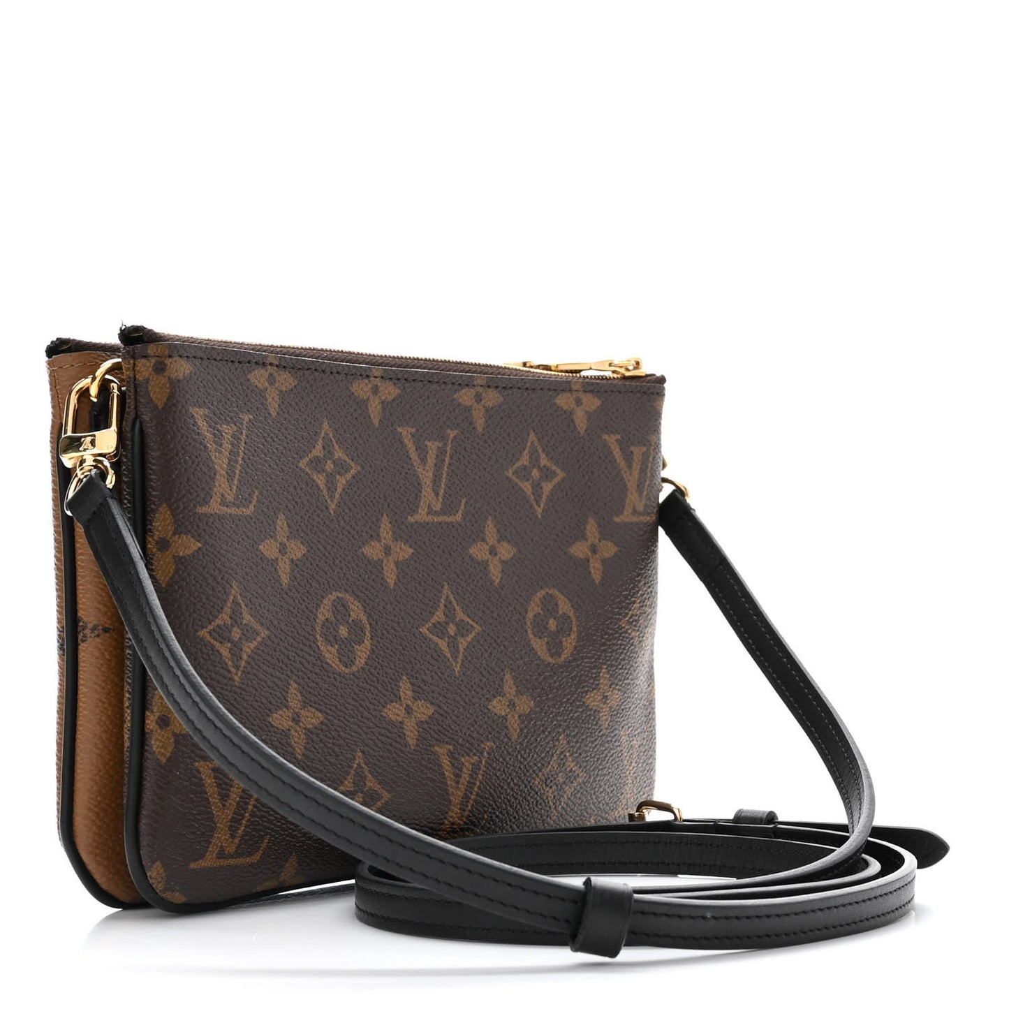 Reverse Monogram Giant Double Zip Pochette