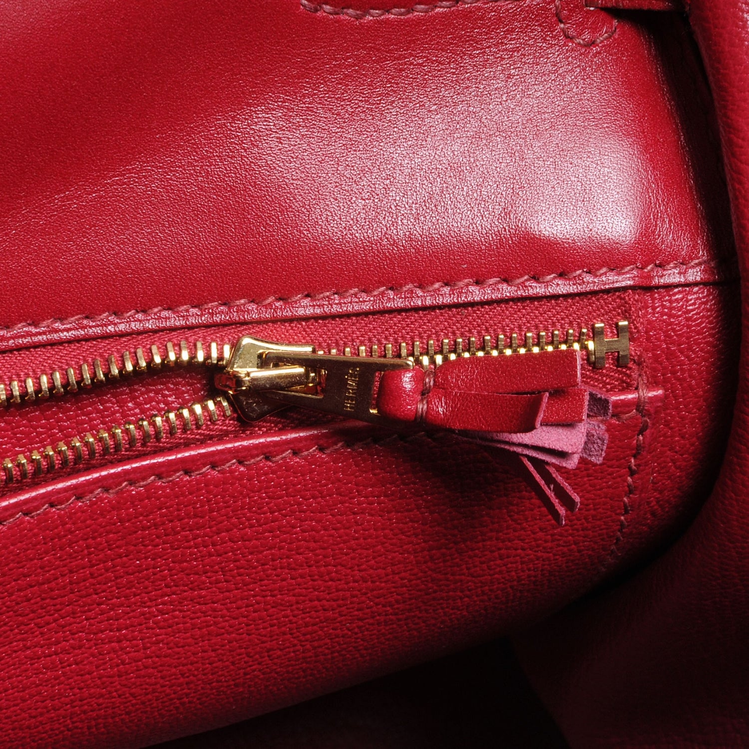 Hermes Tadelakt Ghillies Retourne Kelly 35 Rubis 8 of 10