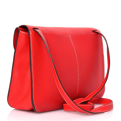Hermes Taurillon Clemence Halzan 31 Rouge De Coeur 3 of 11