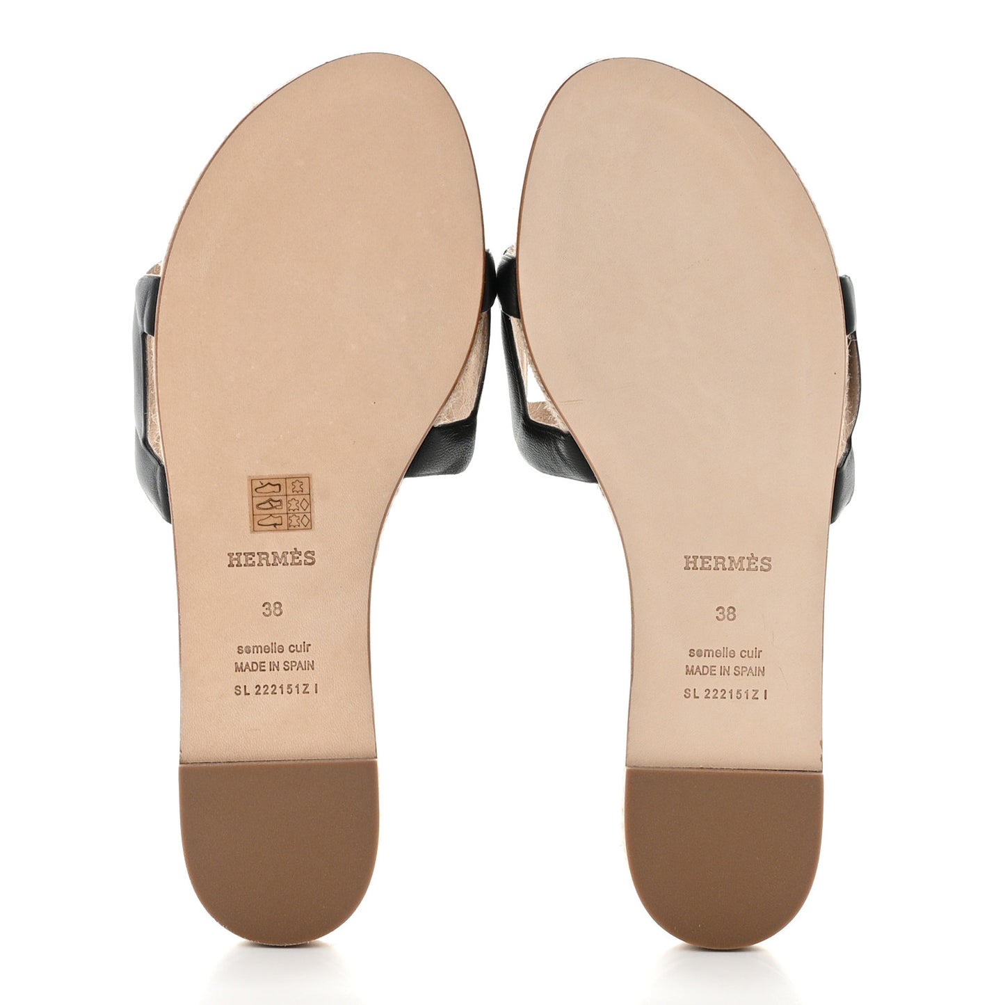 Nappa Famosa Espadrille Sandals 38 Black