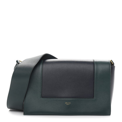 Celine Shiny Smooth Calfskin Medium Frame Shoulder Bag Amazone Dark Navy 1 of 9