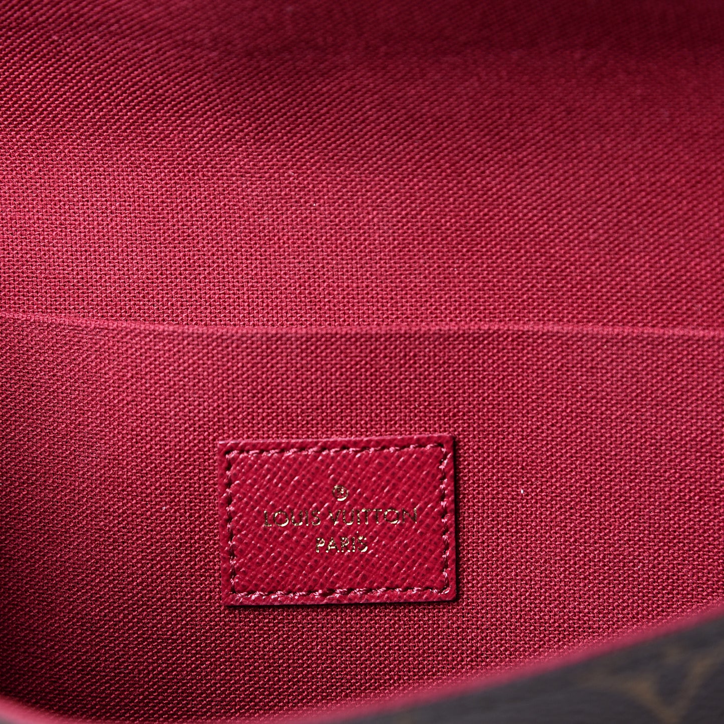Monogram Pochette Felicie Chain Wallet Fuchsia
