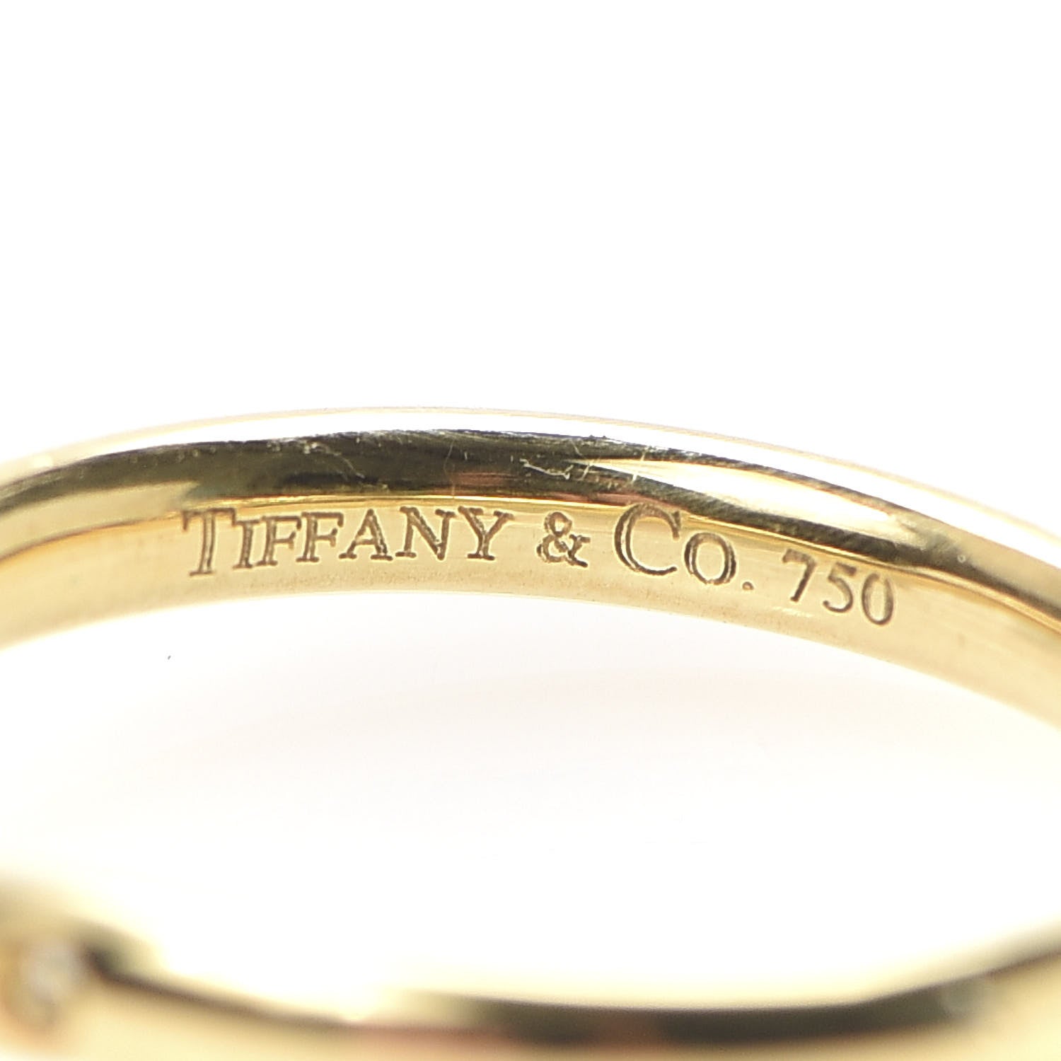 Tiffany 18K Yellow Gold Yellow Diamond Elsa Peretti Wedding Band Ring 47 4 5 of 6