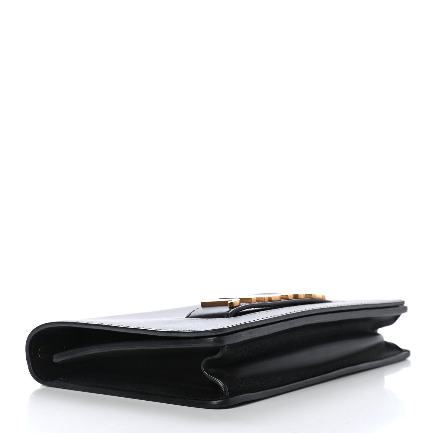 Calfskin J'Adior Chain Flap Bag Black