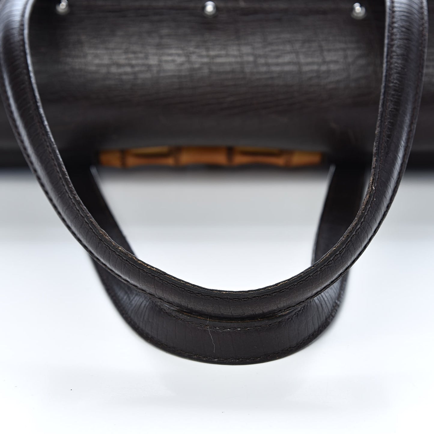 Monogram Bamboo Bullet Bag Dark Brown