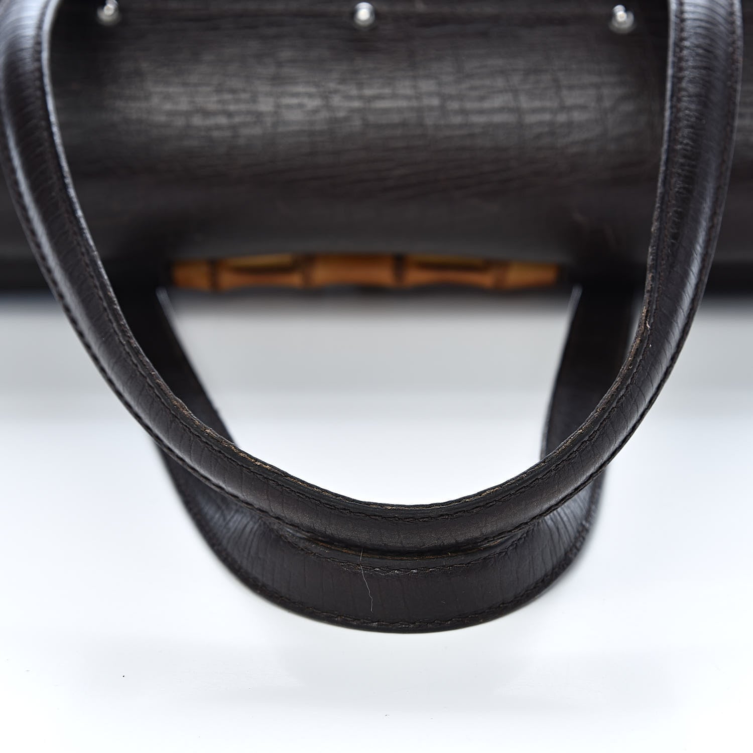 Gucci Monogram Bamboo Bullet Bag Dark Brown 16 of 22