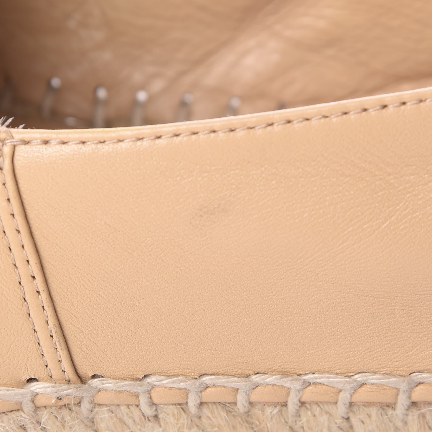 Chanel Lambskin CC Espadrilles 35 Beige Black 11 of 18