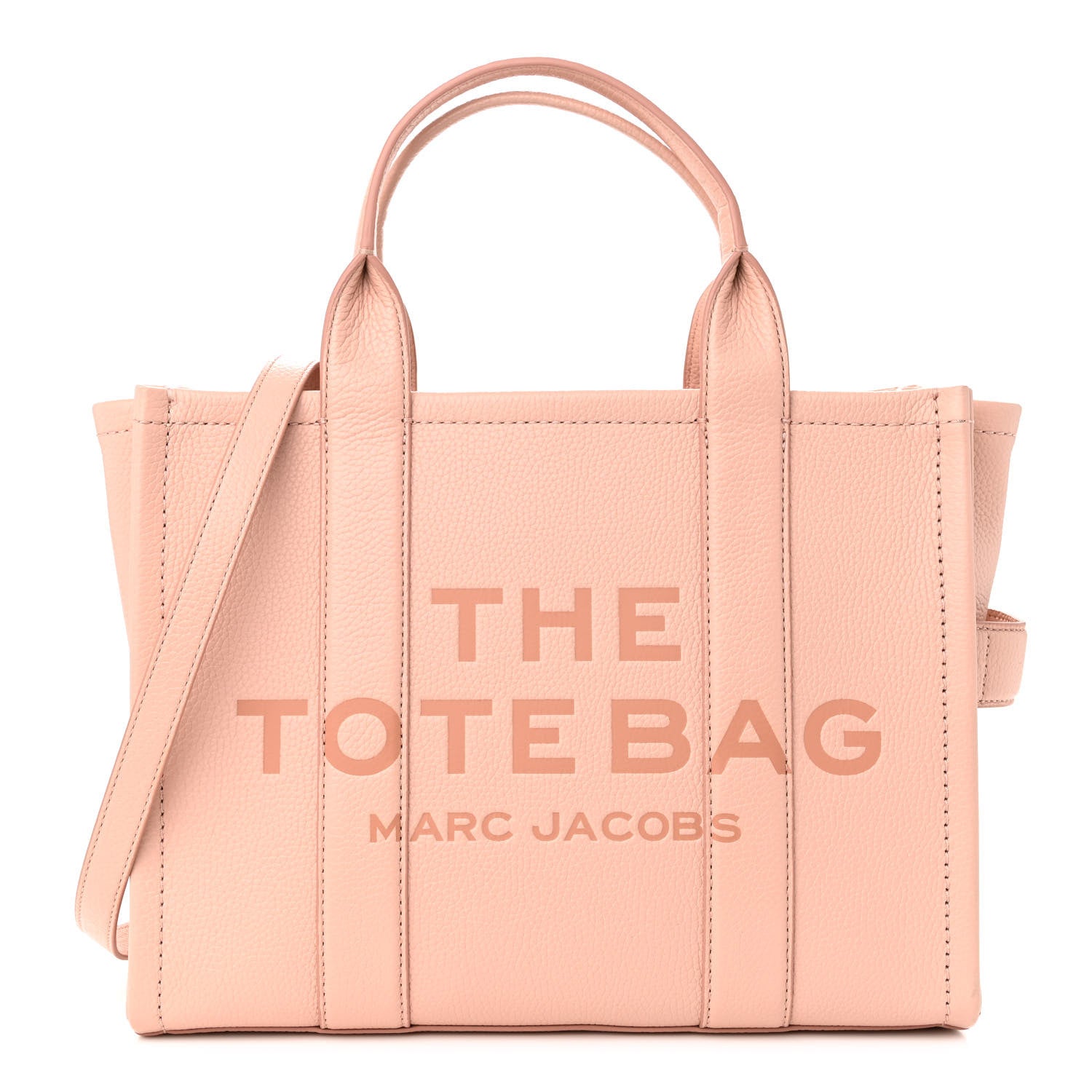 Marc Jacobs Grained Calfskin Medium The Tote Bag Rose Dust 1 of 12